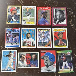 Kirby Puckett 12 Card Lot